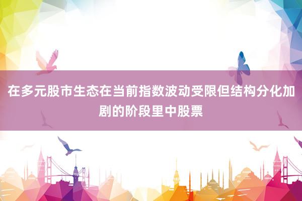 在多元股市生态在当前指数波动受限但结构分化加剧的阶段里中股票
