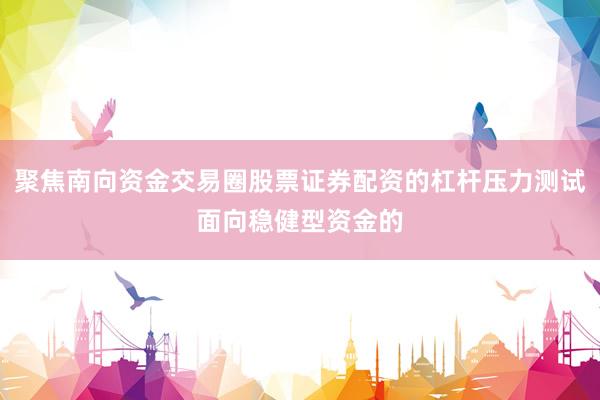 聚焦南向资金交易圈股票证券配资的杠杆压力测试面向稳健型资金的