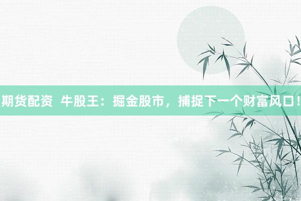 期货配资  牛股王：掘金股市，捕捉下一个财富风口！